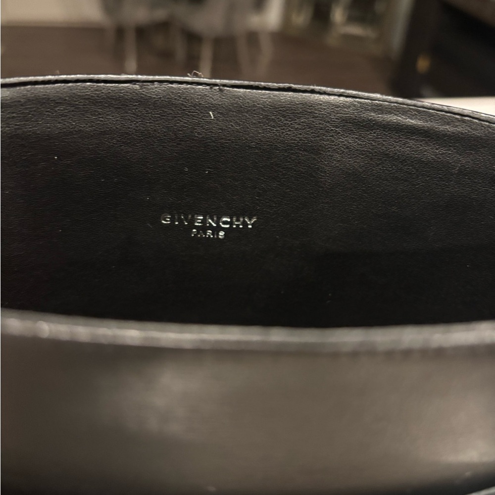 Black Tall Boots with Silver Lock Detail - Picture 4 of 11